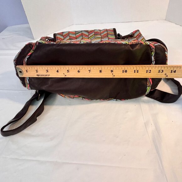Journeys Backpack Drawstring/Snap Closure Pockets Adjustable Straps Boho Tribal - Picture 12 of 12